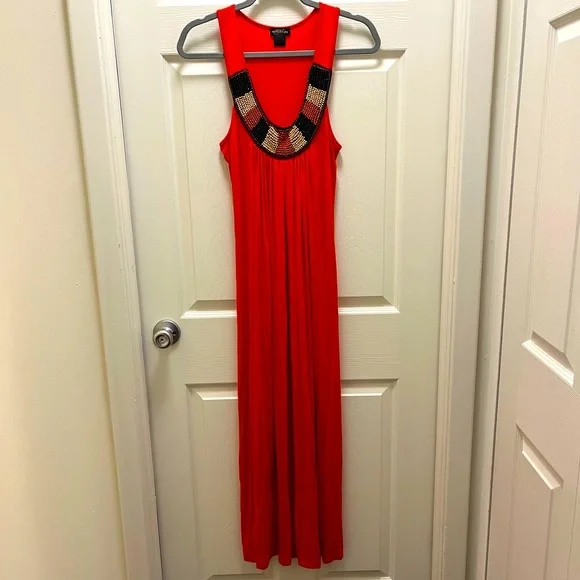 mandalay beaded dress Isaac Mizrahi Women's Jewel Collar Cad Shift Dress